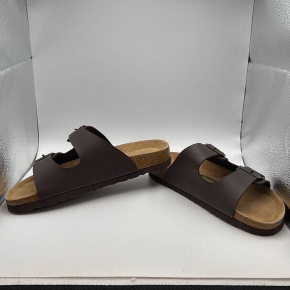 CUSHIONAIRE Lane Cork Footbed Sandals for Women SIZE 8 BROWN NAPPA NEW - Picture 5 of 6